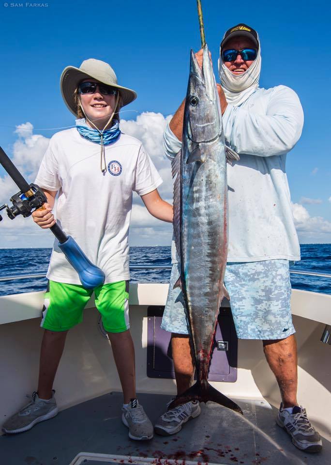 12 year old Peter Deimer with his first wahoo!